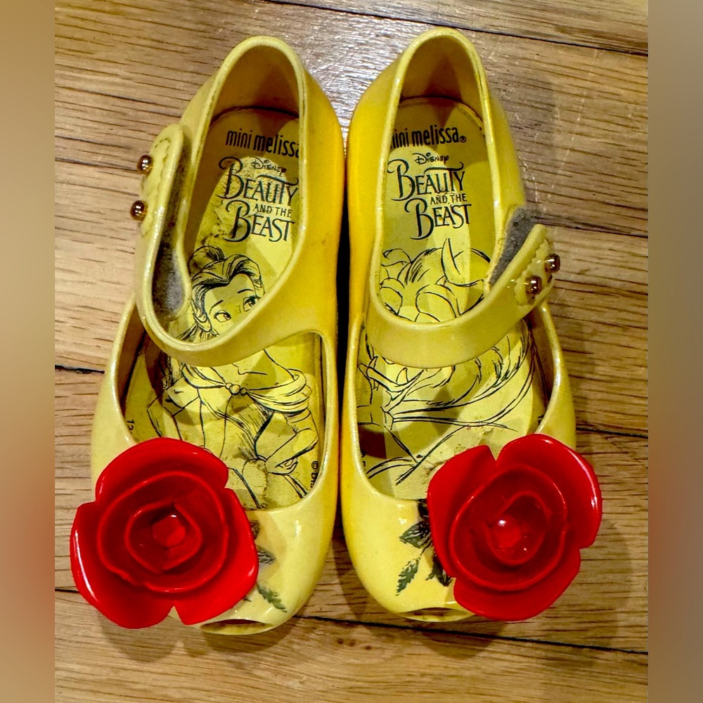 Mini Melissa Disney Beauty & the Beast Shoes Toddler Girls 6